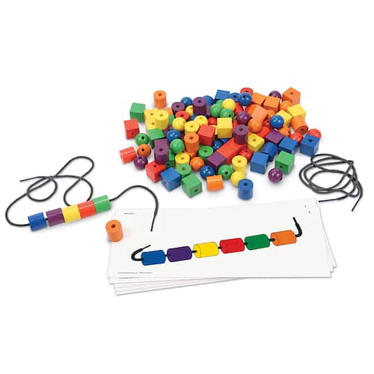 Learning Resources Beads &#x26; Pattern Cards Set